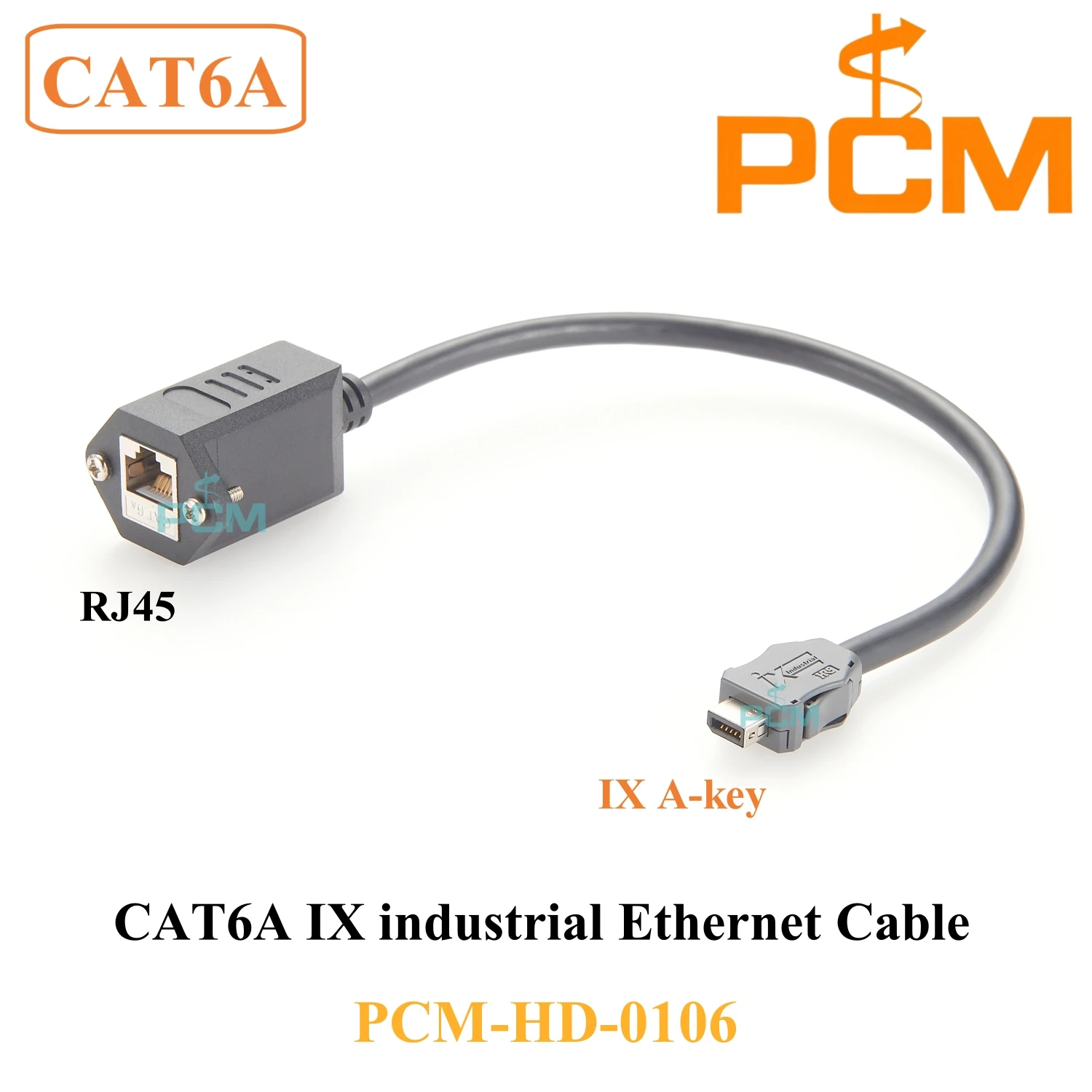 RJ45 to IX A-key Network Cable RJ45 CAT6A Female Screw-locking Panel Mount adapter to IX Industrial A Key Connector
RJ45 to IX A-key Network Cable RJ45 CAT6A Female Screw-locking Panel Mount adapter to IX Industrial A Key Connector