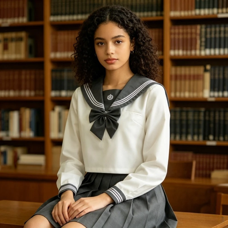 New Embroidery College Style Navy Collar Embroidered Top Paired with Pleated Skirt, Student Two-piece Set for Daily Wear
New Embroidery College Style Navy Collar Embroidered Top Paired with Pleated Skirt, Student Two-piece Set for Daily Wear