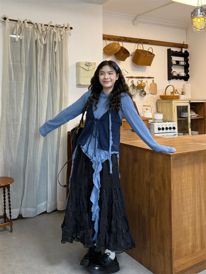 Early Taste Knitted Set Women Spring Summer Korean Style Belted Open Cardigan Vest Irregular Sash T-Shirt Two Piece Set
Early Taste Knitted Set Women Spring Summer Korean Style Belted Open Cardigan Vest Irregular Sash T-Shirt Two Piece Set