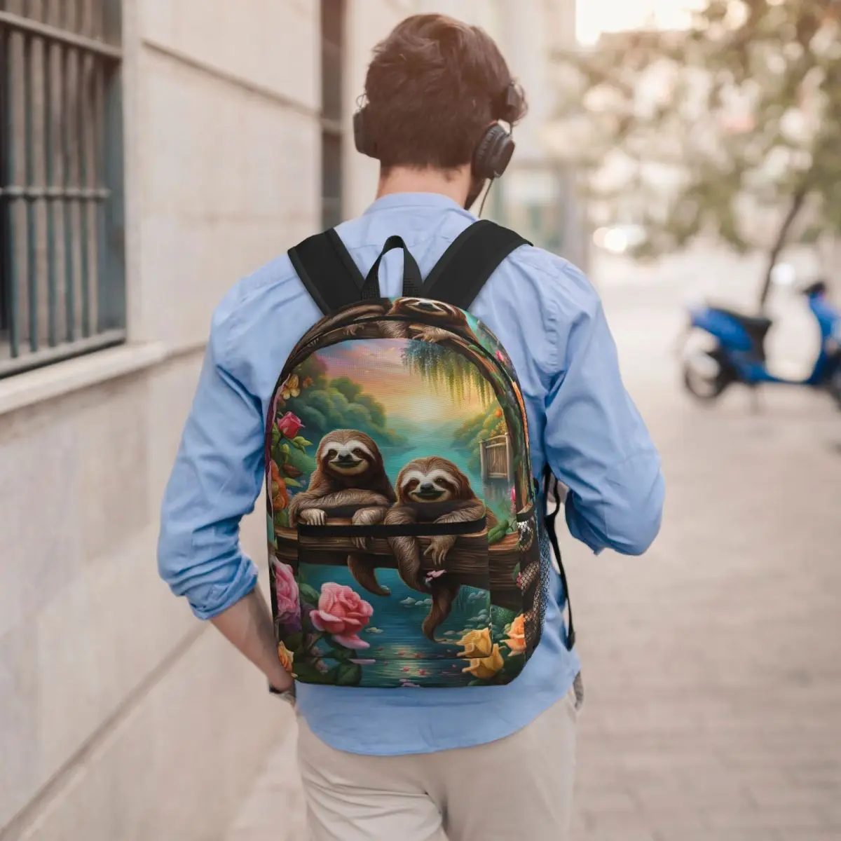 Lovely Sloth Print Backpack Boys Girls BookBag Children School Bag Laptop Shoulder Bags for Men Women
Lovely Sloth Print Backpack Boys Girls BookBag Children School Bag Laptop Shoulder Bags for Men Women