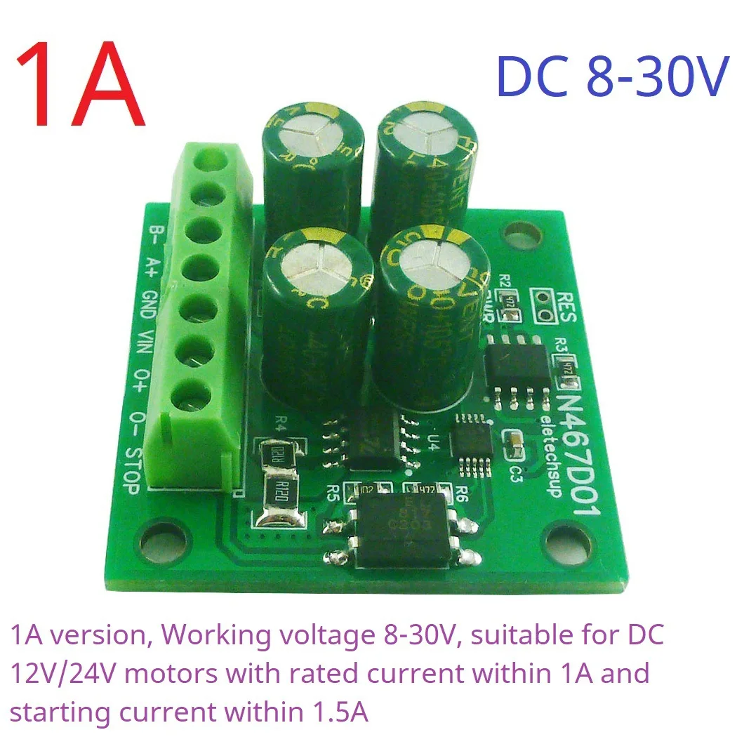 N467D01 DC 8-30V 1A 2A Small MODBUS RTU Linear Geared Motor Driver Forward Reverse Stop Delay Timer Controller RS485 PLC IO
N467D01 DC 8-30V 1A 2A Small MODBUS RTU Linear Geared Motor Driver Forward Reverse Stop Delay Timer Controller RS485 PLC IO