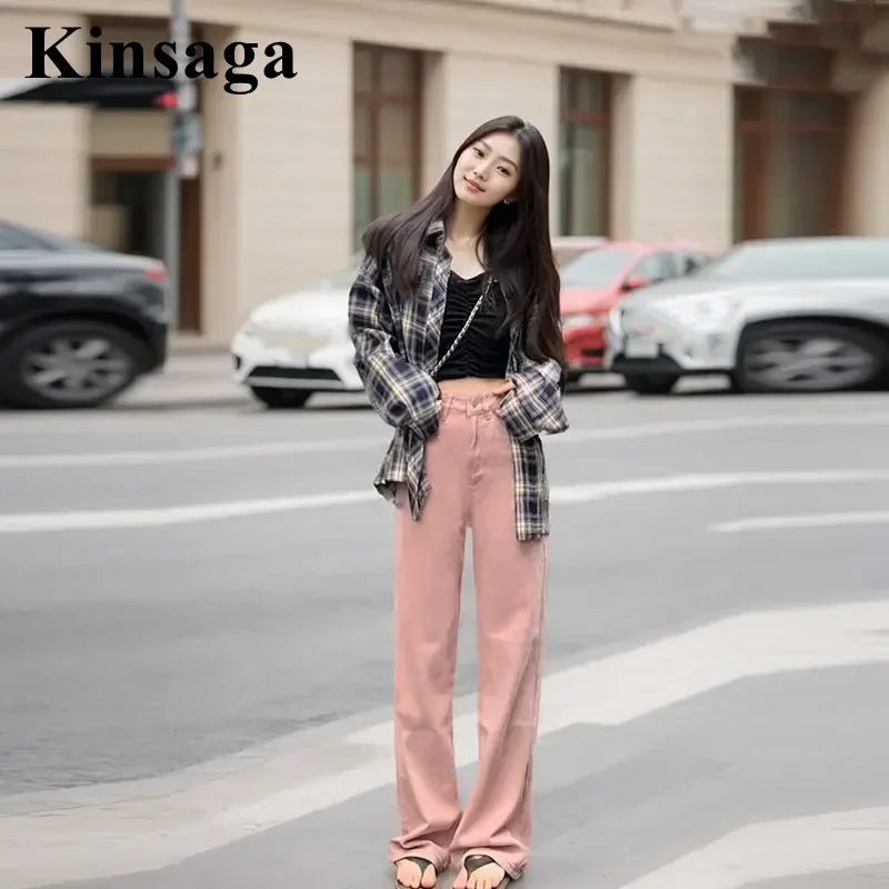 Dirty Pink Baggy Straight Mopping Pants Women Korean Fashion Loose Wide Leg Baggy Jeans High Waist Extra Long Trousers
Dirty Pink Baggy Straight Mopping Pants Women Korean Fashion Loose Wide Leg Baggy Jeans High Waist Extra Long Trousers