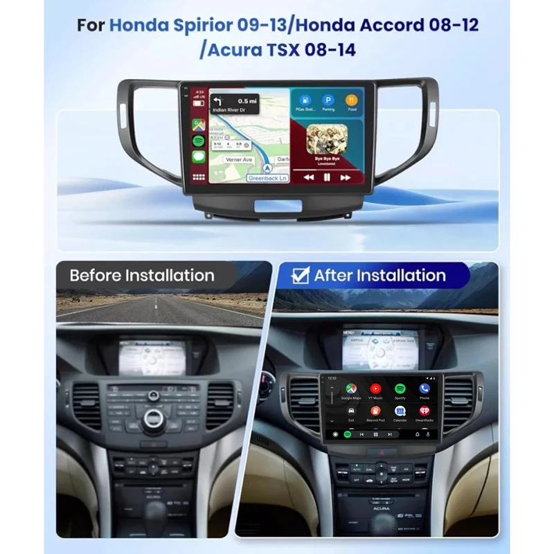 Car Stereo Radio 9" For Acura TSX 2009-2014 Apple Carplay Android 15 Head Unit Wireless WIFI Navigation Intelligent System
Car Stereo Radio 9" For Acura TSX 2009-2014 Apple Carplay Android 15 Head Unit Wireless WIFI Navigation Intelligent System