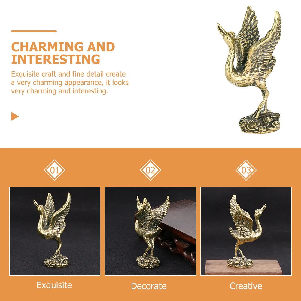 1pcs Small Brass Crane Sculpture Vintage Chinese Style Bird Home Office Decor Gift Christmas Wedding Anniversary Miniature
1pcs Small Brass Crane Sculpture Vintage Chinese Style Bird Home Office Decor Gift Christmas Wedding Anniversary Miniature