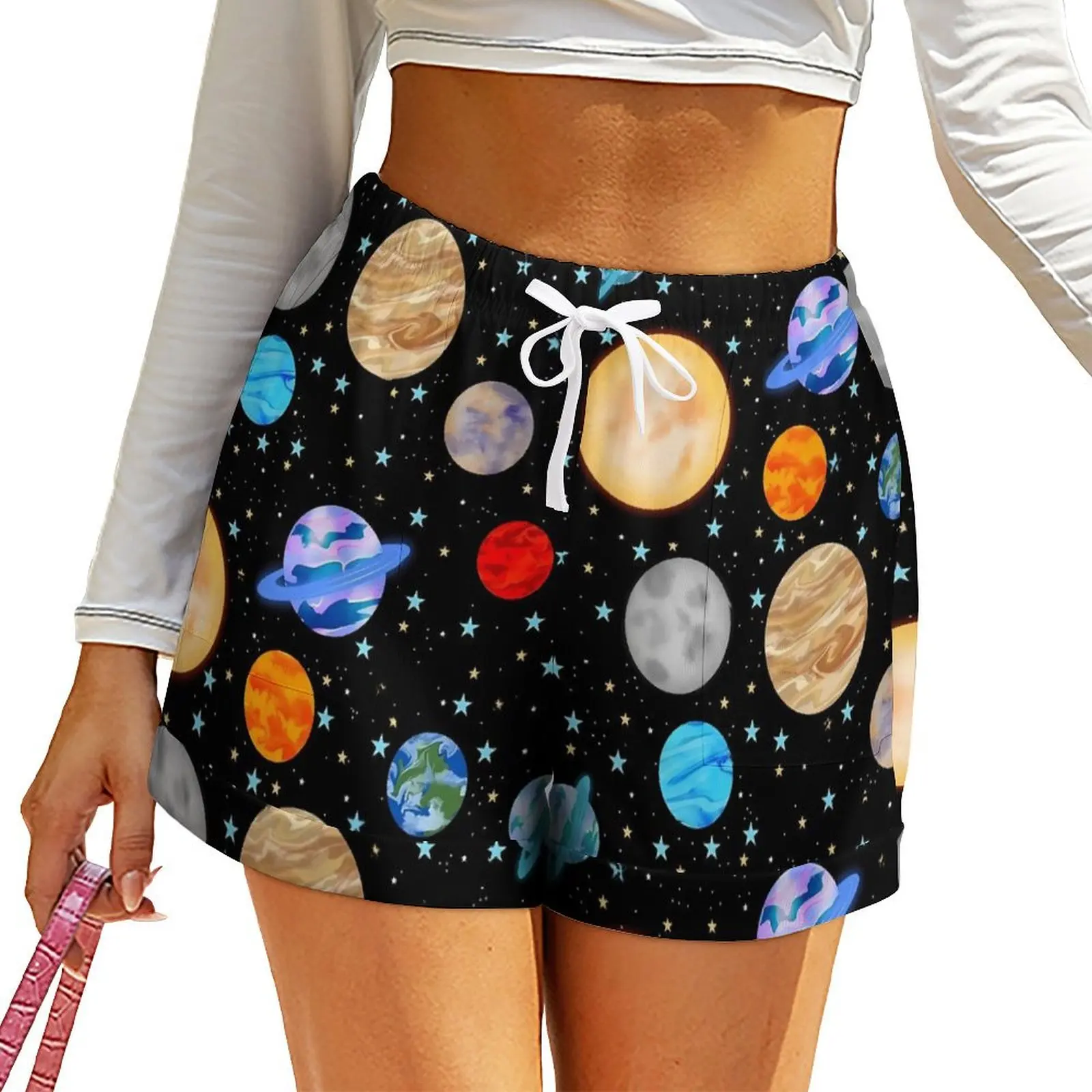 Cartoon Space Shorts Elastic Waist The Solar System Custom Shorts With Pockets Spring Boho Oversize Short Pants Casual Bottoms
Cartoon Space Shorts Elastic Waist The Solar System Custom Shorts With Pockets Spring Boho Oversize Short Pants Casual Bottoms