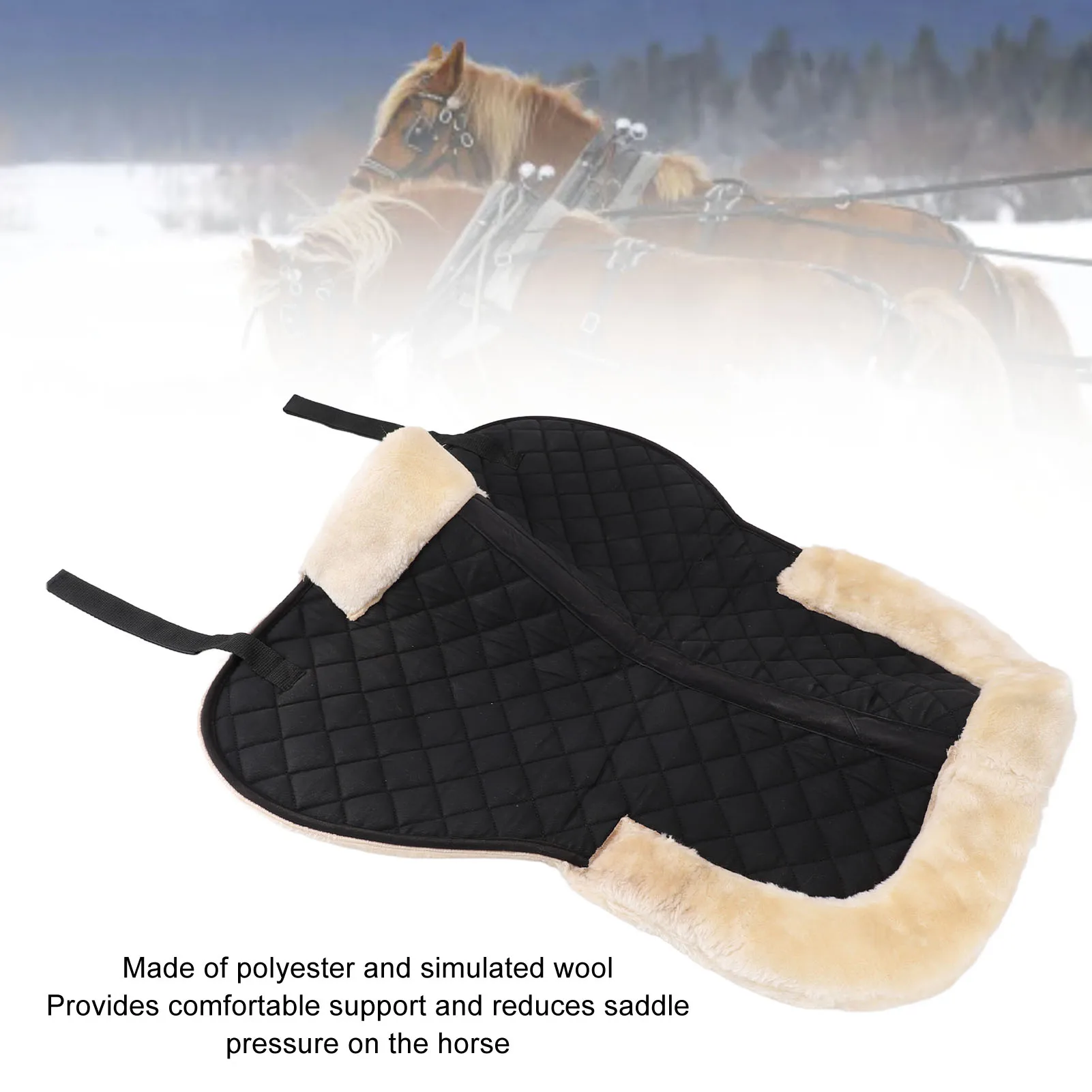Полу-подкладка для седла из полиэстера с имитацией шерсти, амортизирующая, противоскользящая, дышащая, для лошадей
Полу-подкладка для седла из полиэстера с имитацией шерсти, амортизирующая, противоскользящая, дышащая, для лошадей