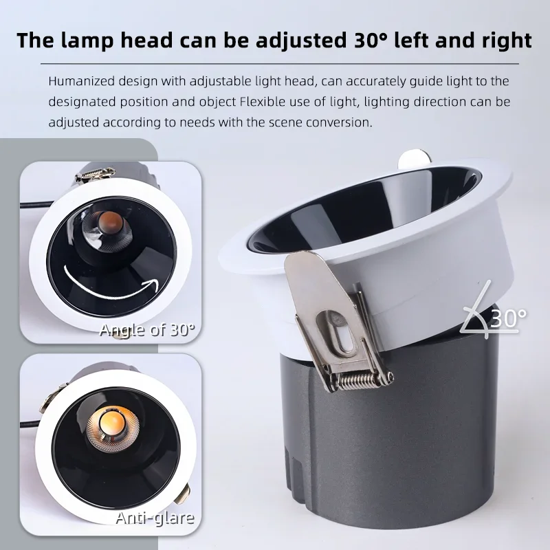LED Downlight Ceiling AC110-240V 5W 7W 10W 12W 15W Spotlight Cold Warm White Round Recessed Lamp LED Spot Light Lighting
LED Downlight Ceiling AC110-240V 5W 7W 10W 12W 15W Spotlight Cold Warm White Round Recessed Lamp LED Spot Light Lighting