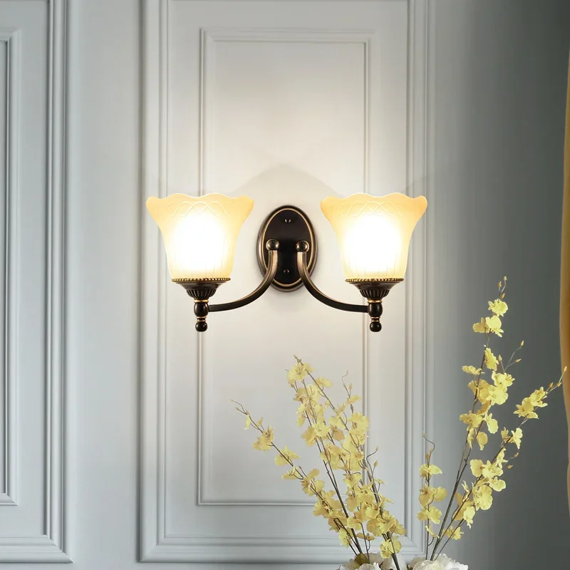 Wall Retro Lamp Copper American Country Bedside Lamp Corridor Aisle Quiet Comfortable Lighting Lamp Living room Wall Lamp
Wall Retro Lamp Copper American Country Bedside Lamp Corridor Aisle Quiet Comfortable Lighting Lamp Living room Wall Lamp