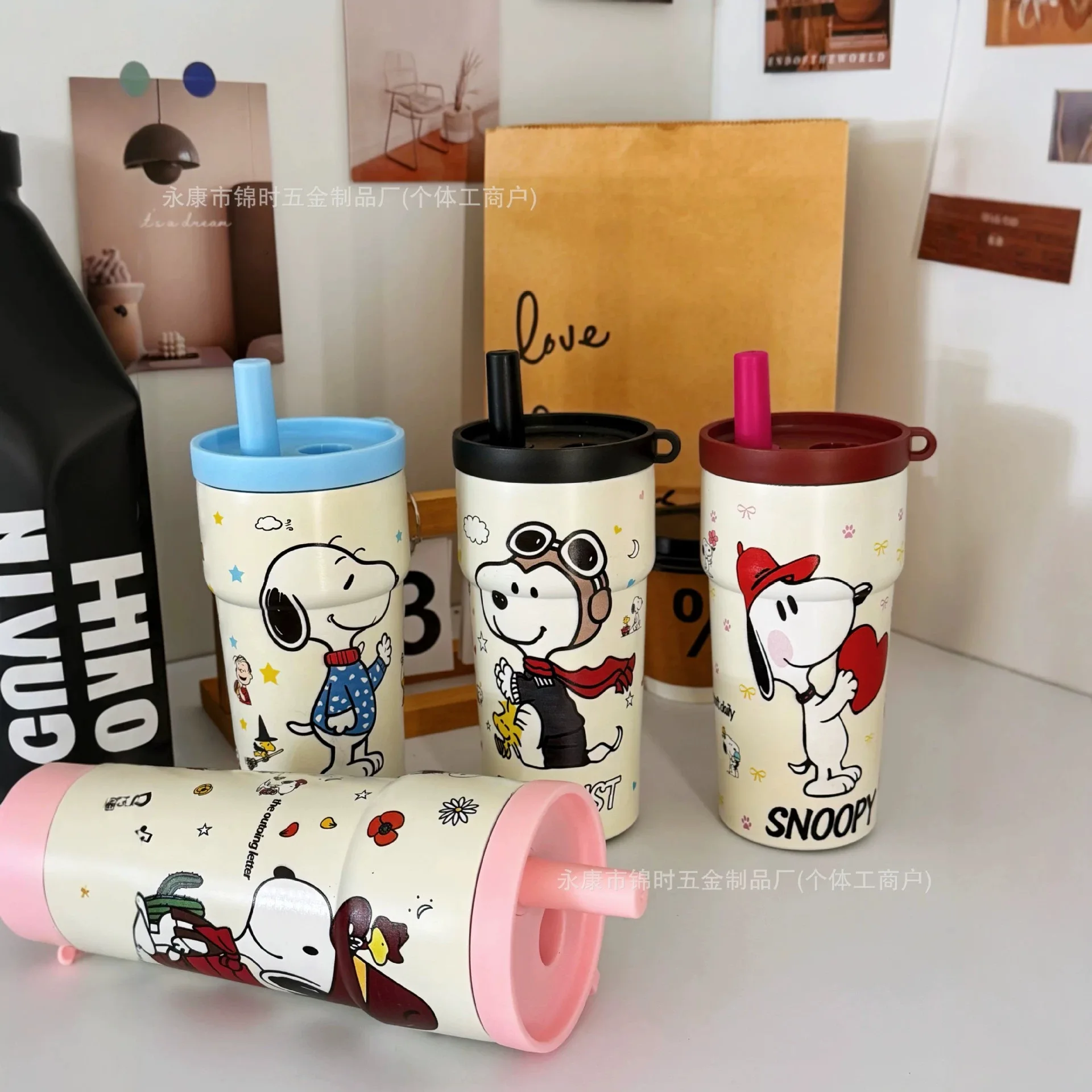 New Snoopy High Beauty Double Layer Coffee Cup Outdoor Portable Cartoon Straw Cup Cute with Tea Leak 610ml Large Capacity
New Snoopy High Beauty Double Layer Coffee Cup Outdoor Portable Cartoon Straw Cup Cute with Tea Leak 610ml Large Capacity