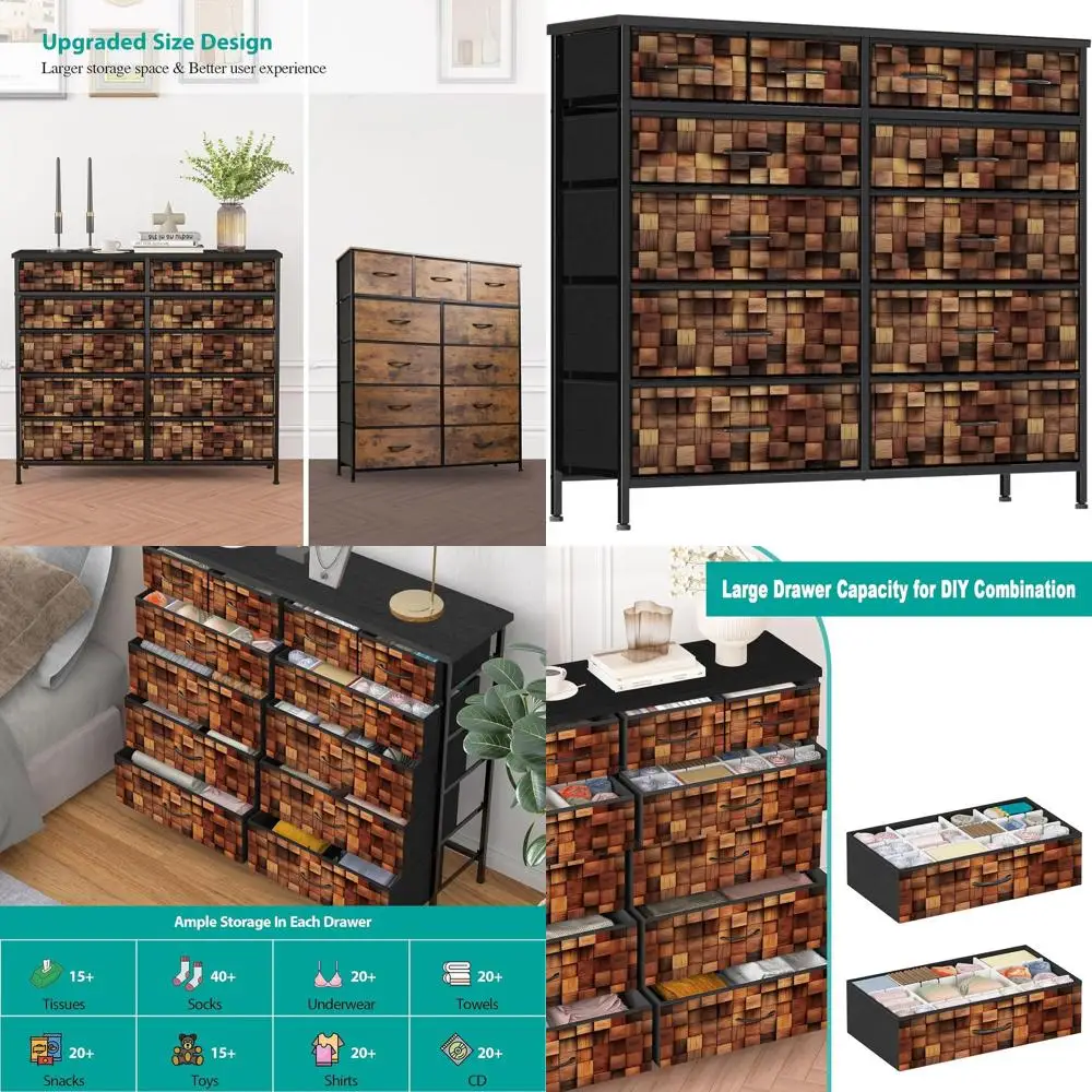 Bedroom Tall Fabric Drawer Chest, Storage Organizer Cabinet for Nursery (Solid Brown)
Bedroom Tall Fabric Drawer Chest, Storage Organizer Cabinet for Nursery (Solid Brown)