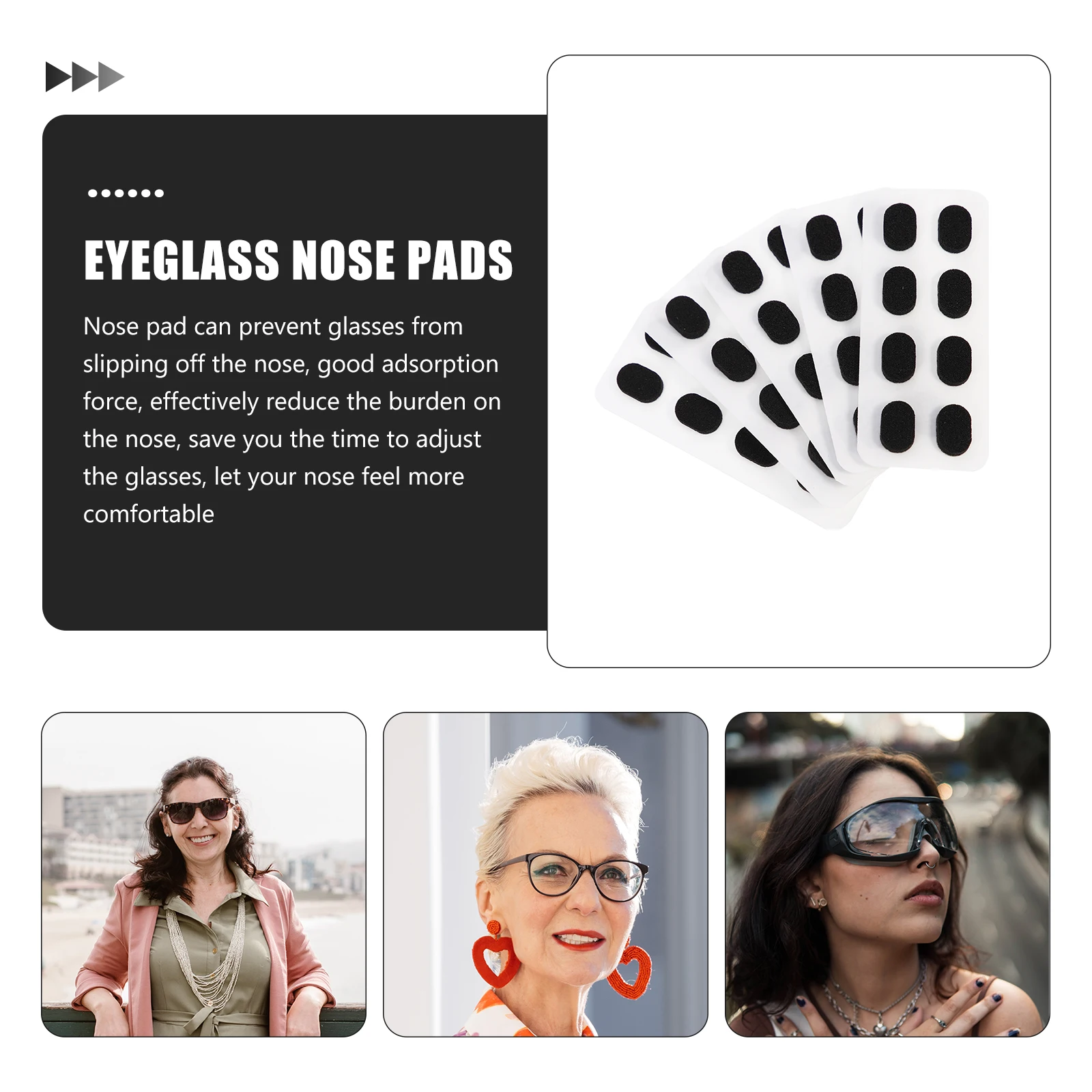 Black 1 5mm Anti Slip Heightening Nose Pads Comfortable EVA Foam Suitable Eyewear Sunglasses Glasses Practical Gift
Black 1 5mm Anti Slip Heightening Nose Pads Comfortable EVA Foam Suitable Eyewear Sunglasses Glasses Practical Gift