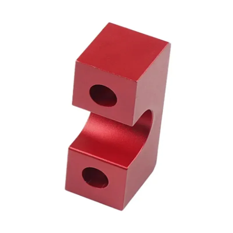 Red anodized aluminum alloy CNC machined special-shaped positioning connecting block
Red anodized aluminum alloy CNC machined special-shaped positioning connecting block