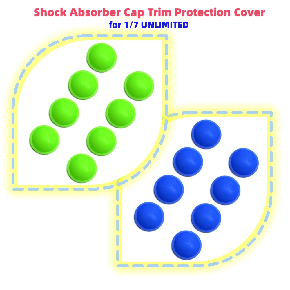 8PCS Shock Absorber Cap Plastics Trim Protection Cover for 1/7 UNLIMITED RC Car Accessories
8PCS Shock Absorber Cap Plastics Trim Protection Cover for 1/7 UNLIMITED RC Car Accessories