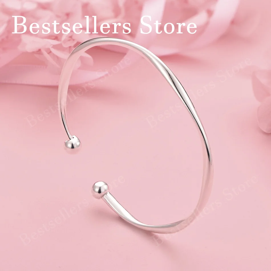 Elegant 925 Sterling Silver Exquisite Glossy Twist Open Bracelet Women Fashion Party Wedding Jewelry
Elegant 925 Sterling Silver Exquisite Glossy Twist Open Bracelet Women Fashion Party Wedding Jewelry