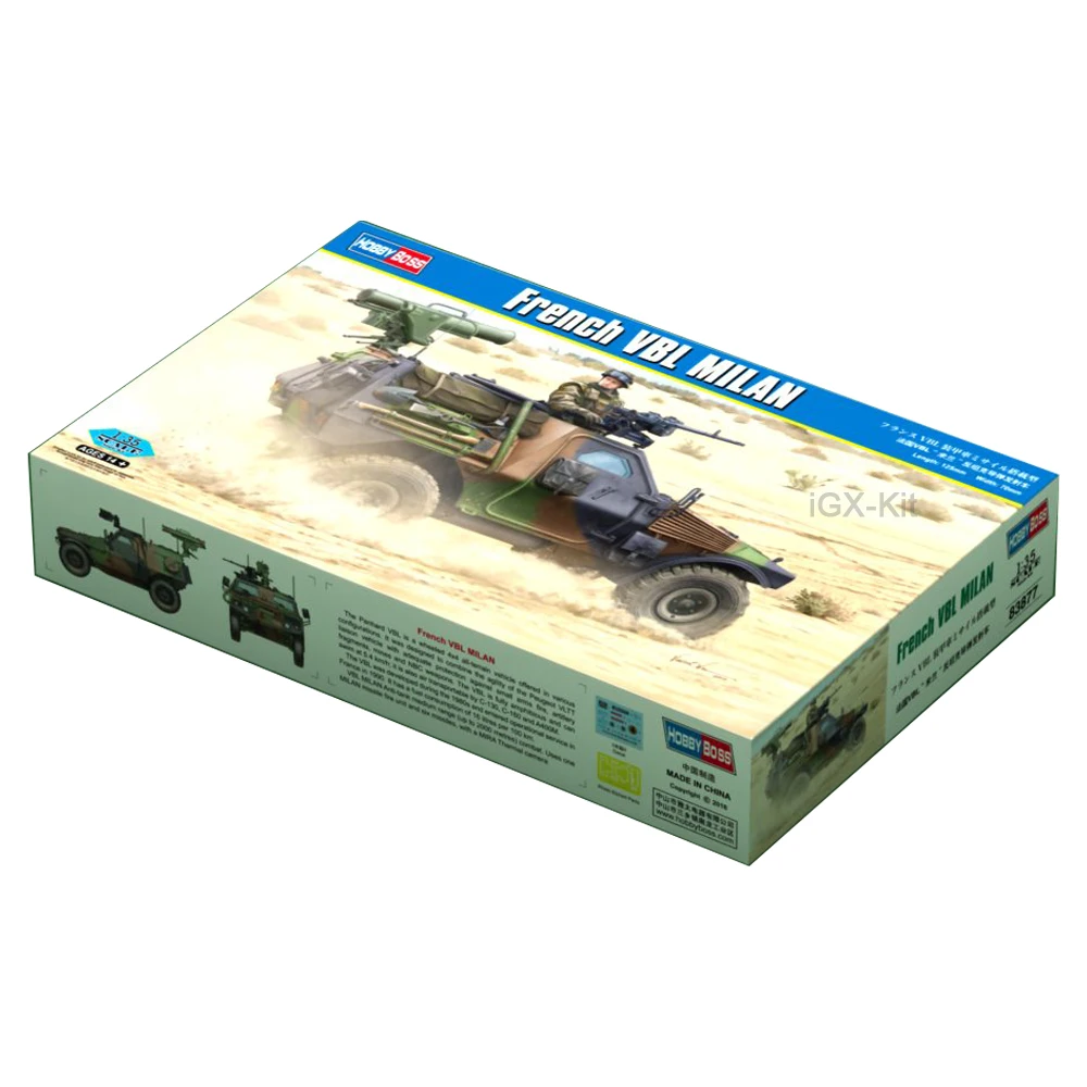 Hobbyboss 83877 1/35 Scale French VBL Armored Car Vehicle Hobby Craft Toy Plastic Model Building Kit
Hobbyboss 83877 1/35 Scale French VBL Armored Car Vehicle Hobby Craft Toy Plastic Model Building Kit