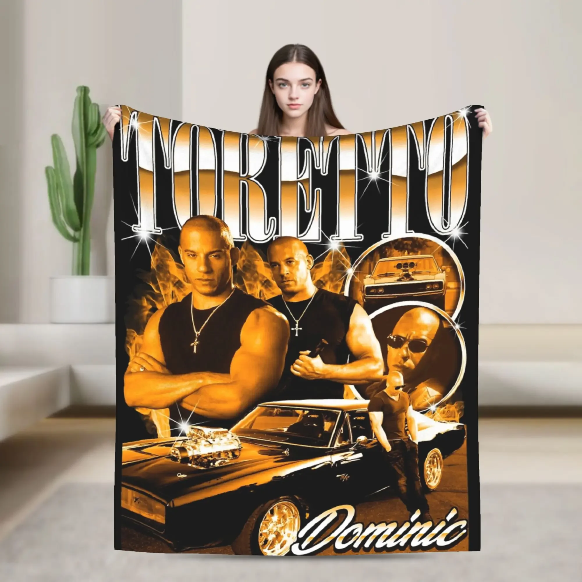 Dominic Toretto FF YK Flannel Blanket AllSeason Super Warm Portable Throw for Home Couch Bed
Dominic Toretto FF YK Flannel Blanket AllSeason Super Warm Portable Throw for Home Couch Bed