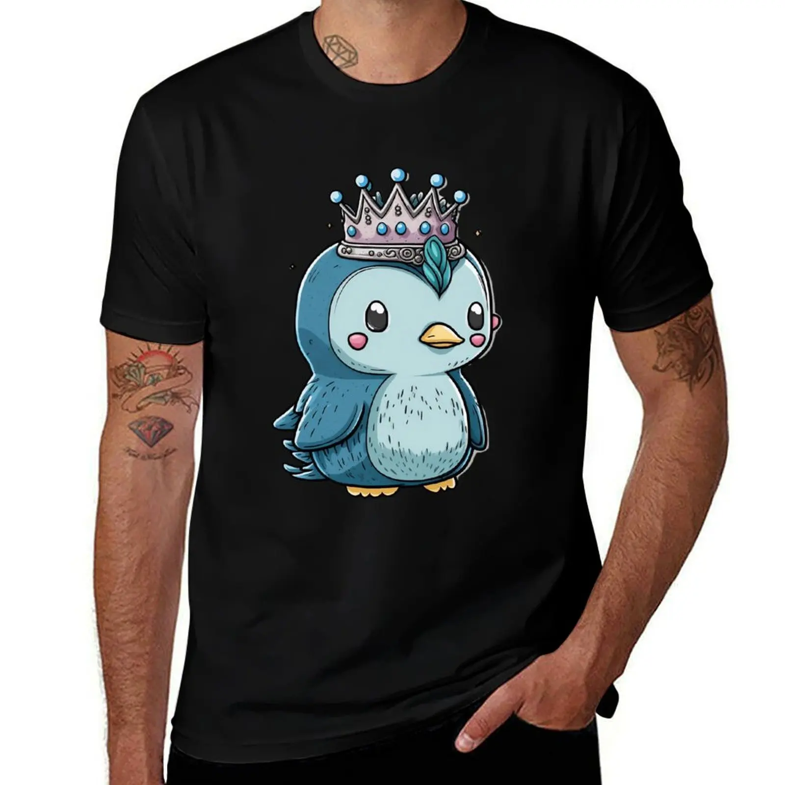 King Penguin: An Adorable Majesty in Blue and Pink Tones T-Shirt hippie clothes anime slim fit t shirts for men
King Penguin: An Adorable Majesty in Blue and Pink Tones T-Shirt hippie clothes anime slim fit t shirts for men