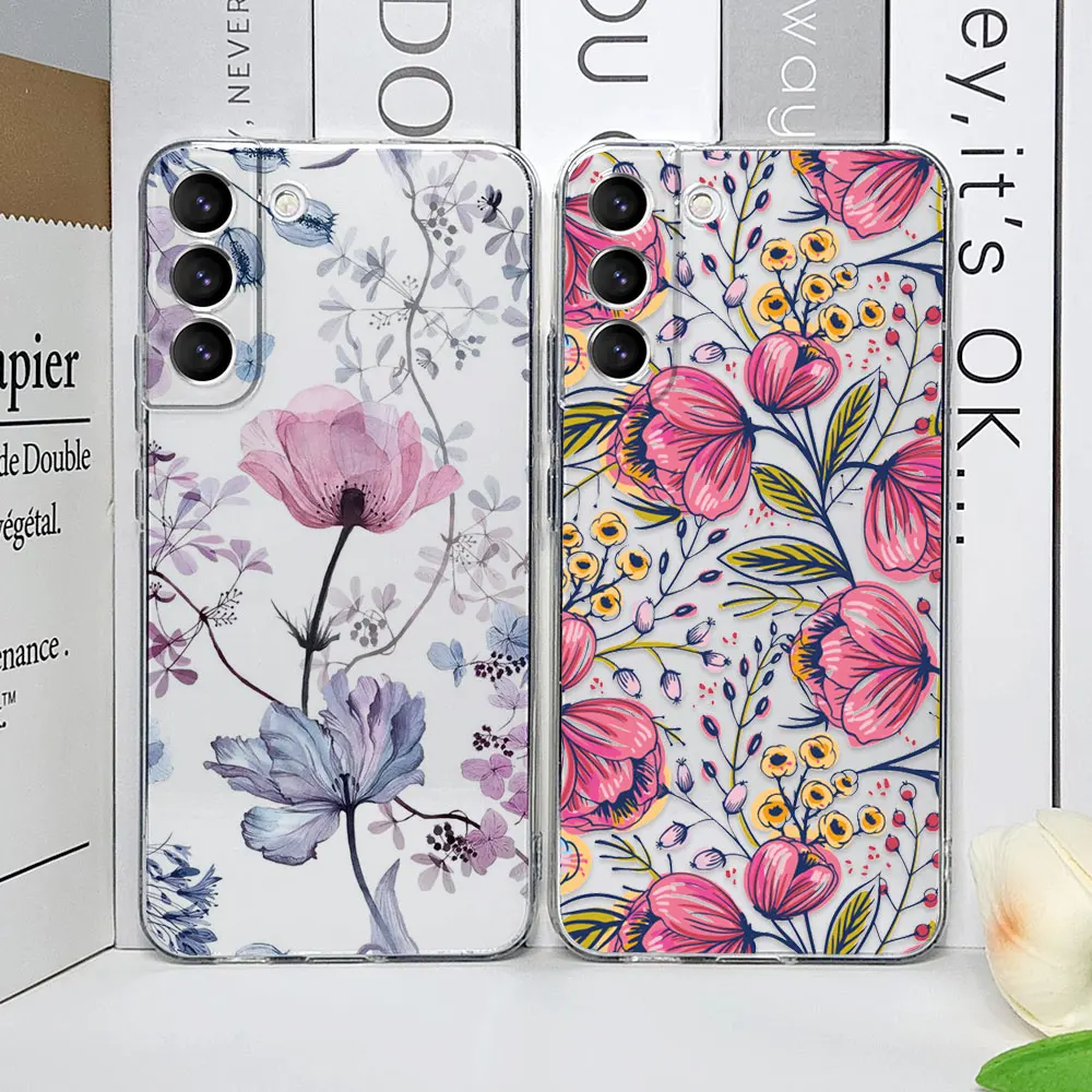 Floral Palm Leaf Flower Painted Phone Case for Samsung Galaxy S25 24 S23 S22 S21 Ultra Plus FE 5G Transparent Soft Cover Fundas
Floral Palm Leaf Flower Painted Phone Case for Samsung Galaxy S25 24 S23 S22 S21 Ultra Plus FE 5G Transparent Soft Cover Fundas