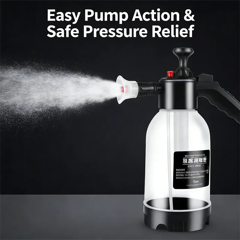 2L Foam Spray Bottle Car Wash Household Handheld Sprayer for Watering Flowers with Pressure Relief Valve
2L Foam Spray Bottle Car Wash Household Handheld Sprayer for Watering Flowers with Pressure Relief Valve