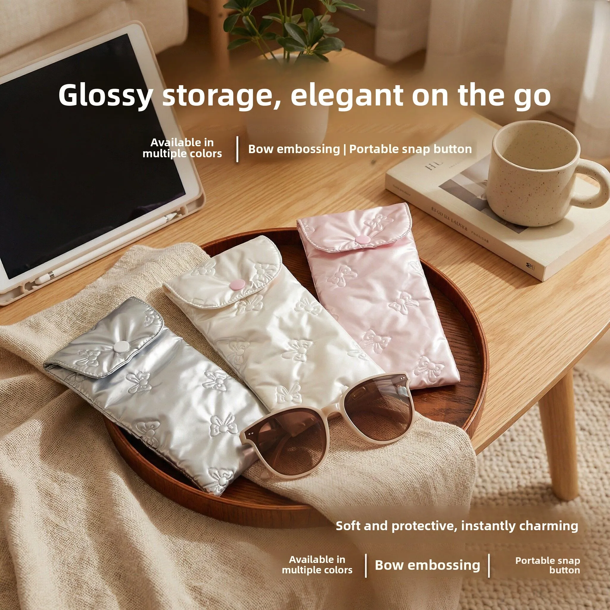 Portable Sunglasses Storage Bag Korean Version PU Leather Knot Design Eye Wear Organizer Compact Pressure Resi...
Portable Sunglasses Storage Bag Korean Version PU Leather Knot Design Eye Wear Organizer Compact Pressure Resi...