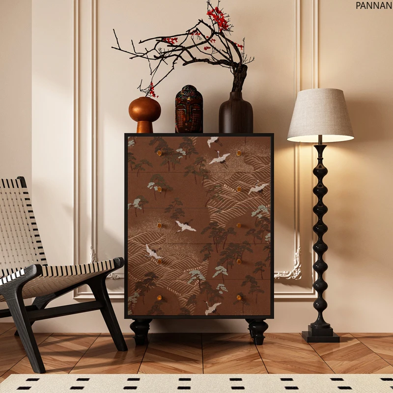 New Chinese-style solid wood chest of drawers, living room, sofa side locker, floor cabinet, bedside locker
New Chinese-style solid wood chest of drawers, living room, sofa side locker, floor cabinet, bedside locker