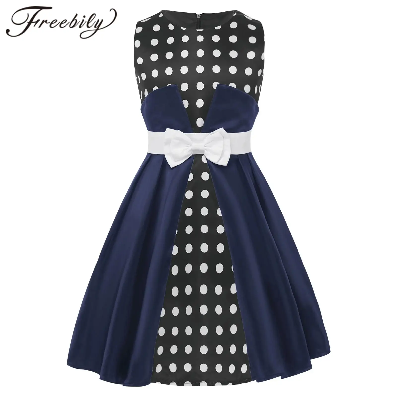 Kids Girls Sleeveless 1950s Dance Party Swing Dress Retro Polka Dot Princess Vintage Costume Retro Gown Elegant 50's Girls Dress
Kids Girls Sleeveless 1950s Dance Party Swing Dress Retro Polka Dot Princess Vintage Costume Retro Gown Elegant 50's Girls Dress