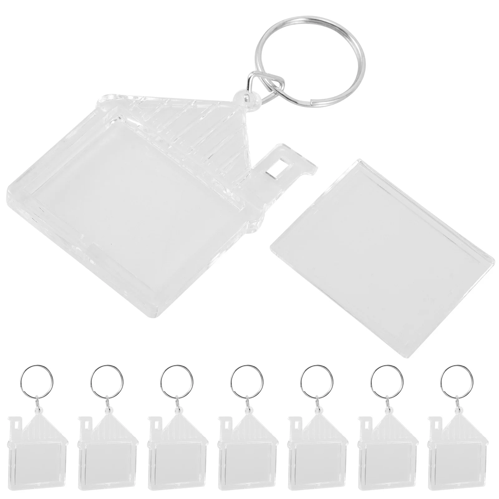 100pcs Acrylic Keychain Photo Frame Ring Blank Keychains Durable Lightweight House Shape Picture Holder Practical Gift
100pcs Acrylic Keychain Photo Frame Ring Blank Keychains Durable Lightweight House Shape Picture Holder Practical Gift