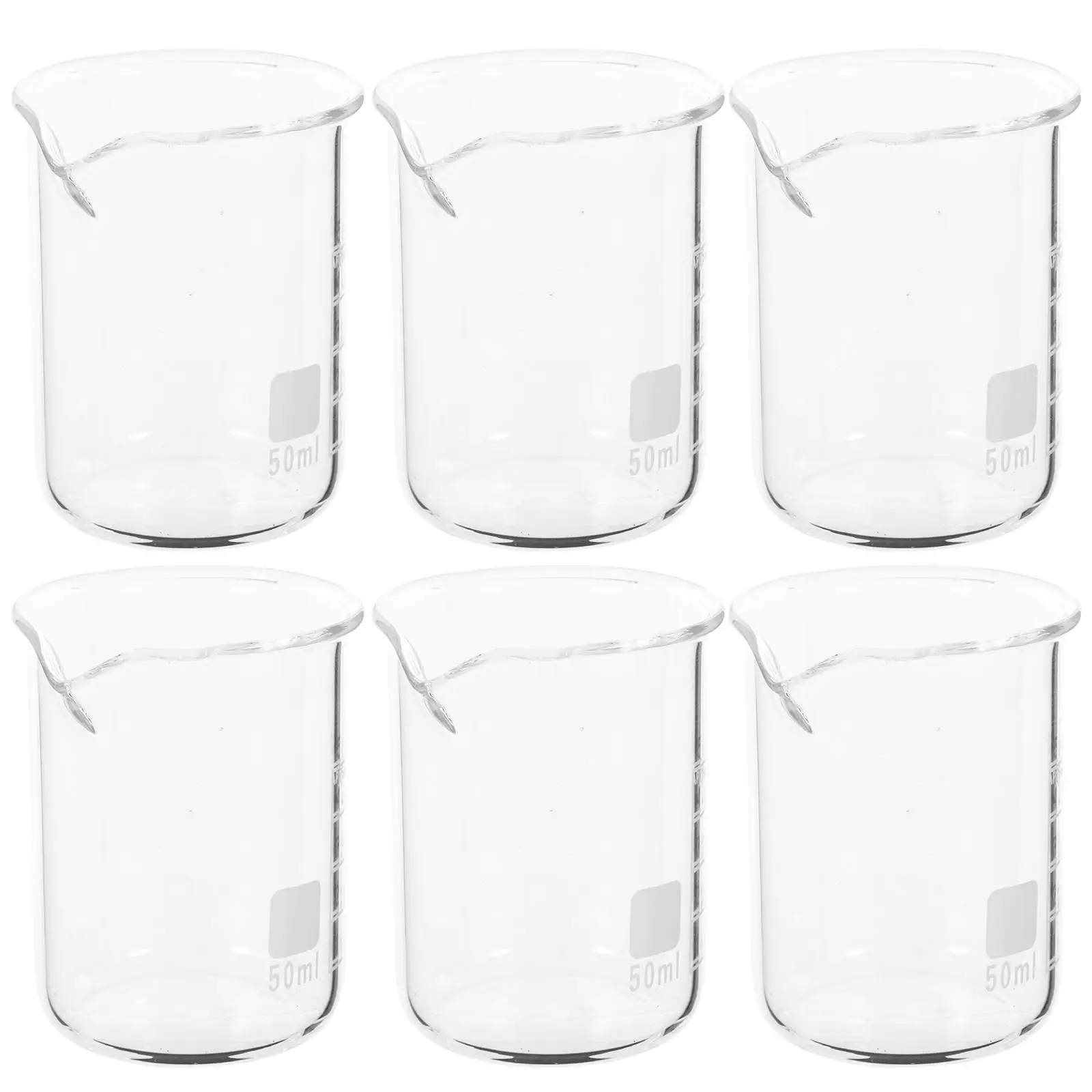 6 Pcs Scale Cups Liquid Beaker Laboratory Beakers High Temperature Resistance Glass
6 Pcs Scale Cups Liquid Beaker Laboratory Beakers High Temperature Resistance Glass