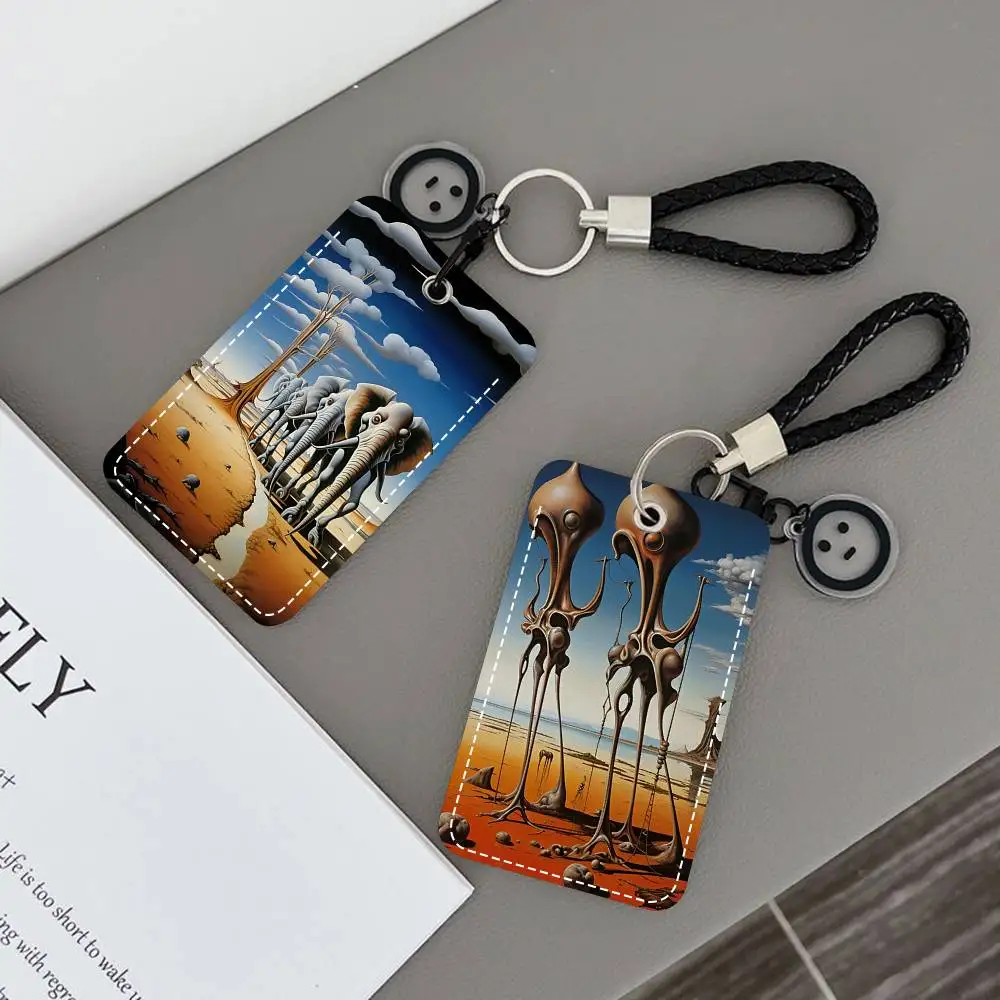 Surrealism Salvador Dali Card Holde Applicable To Credit Cards Bus Card Soft Leather Rectangular Keychain Protective Cover
Surrealism Salvador Dali Card Holde Applicable To Credit Cards Bus Card Soft Leather Rectangular Keychain Protective Cover
