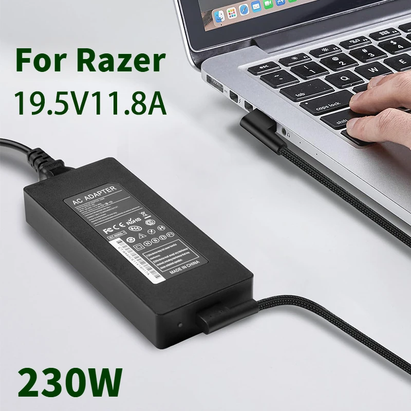 230W 19.5V 11.8A Laptop Power Adapter For Razer Blade 14 15 Pro17 4K 15 GTX1060 GTX1070 RTX2070 RTX2080 GTX1660 Supply Cord
230W 19.5V 11.8A Laptop Power Adapter For Razer Blade 14 15 Pro17 4K 15 GTX1060 GTX1070 RTX2070 RTX2080 GTX1660 Supply Cord