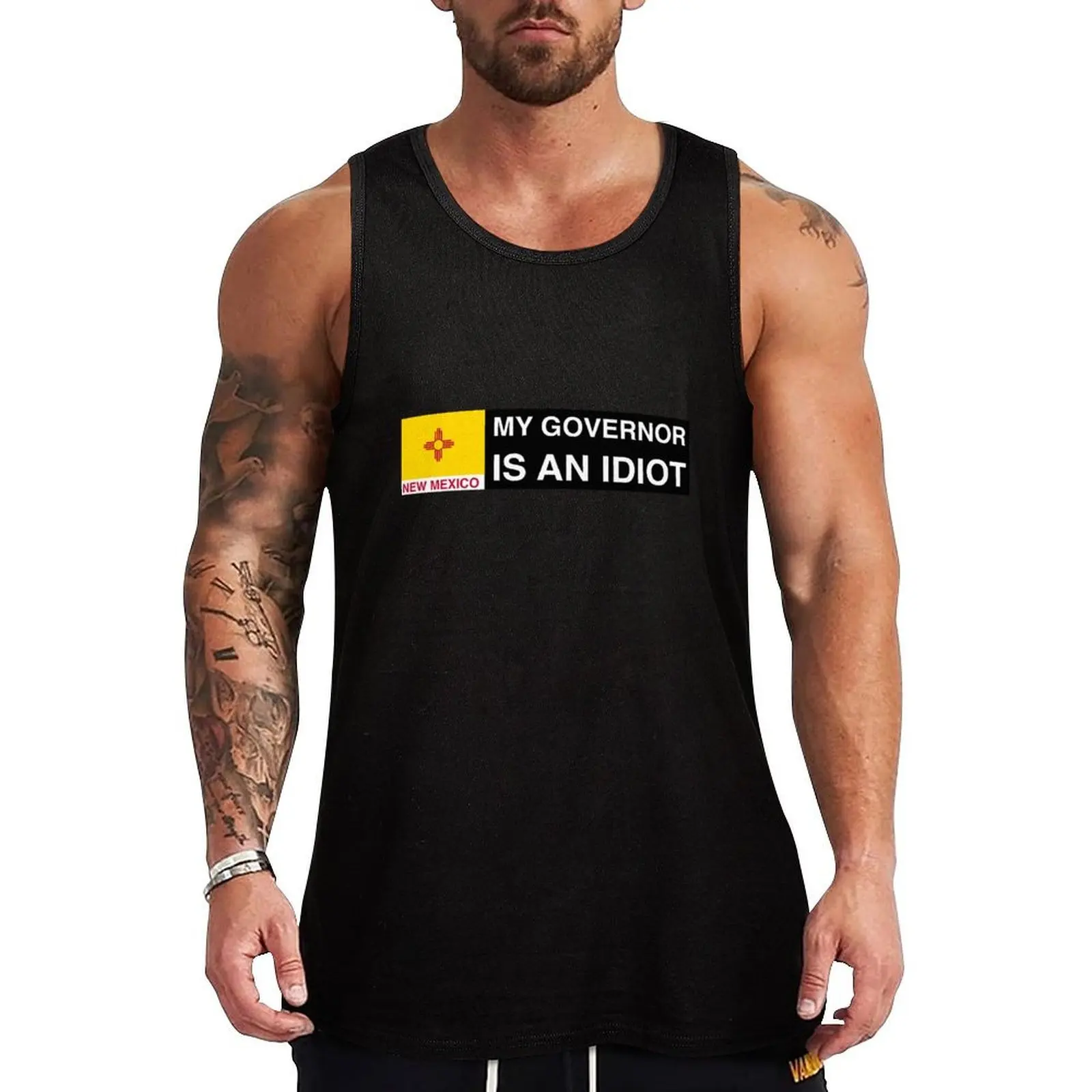 My Governor is an idiot New Mexico Tank Top fitness sleeveless jackets Men sleeveless tee
My Governor is an idiot New Mexico Tank Top fitness sleeveless jackets Men sleeveless tee