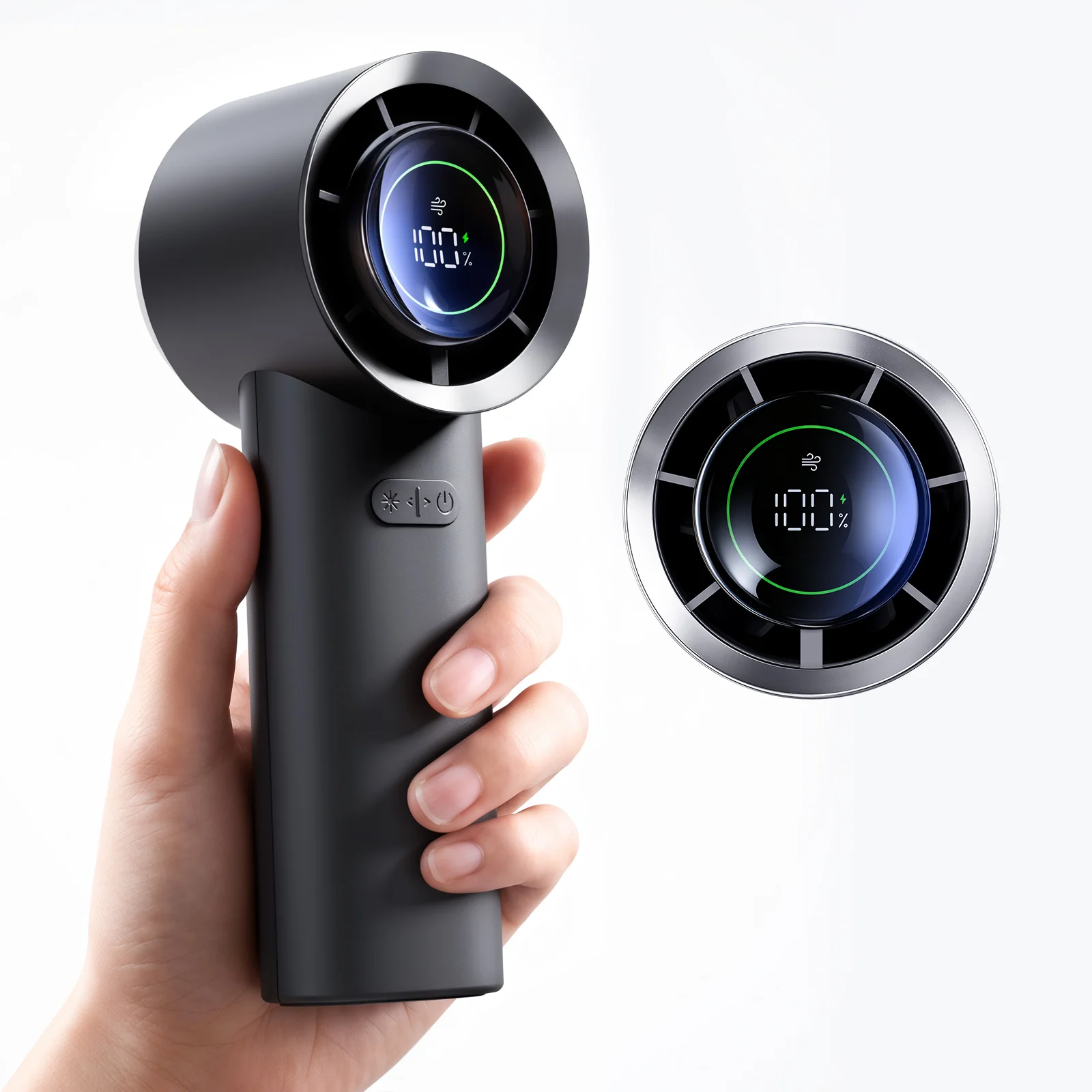 MUXNW Mini Portable Fan 100 Speed Digital Display 13500RPM Handheld Fan USB Rechargeable 3600mAh Battery Cooling Fan for Travel
MUXNW Mini Portable Fan 100 Speed Digital Display 13500RPM Handheld Fan USB Rechargeable 3600mAh Battery Cooling Fan for Travel