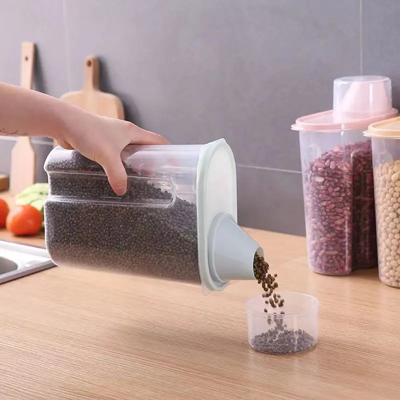 Grains Food Storage Container 1.9L Plastic Multigrain Storage Tank Transparent Sealed Can Airtight Organizer Kitchen Accessories
Grains Food Storage Container 1.9L Plastic Multigrain Storage Tank Transparent Sealed Can Airtight Organizer Kitchen Accessories