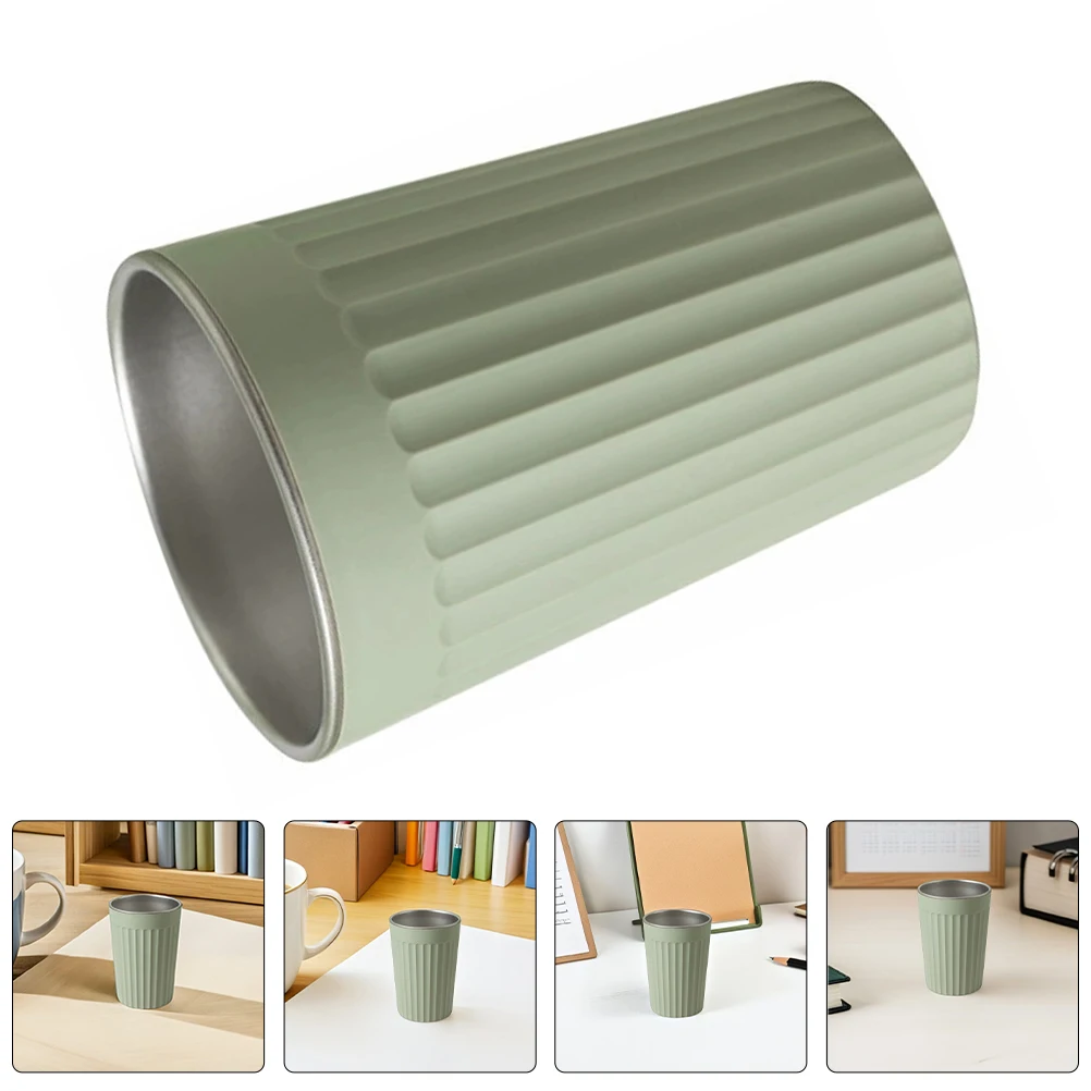 350Ml Stainless Steel Toothbrush Green Unbreakable Textured Design Easy Clean Bathroom Mug Mouthwash Cup Travel Tumbler
350Ml Stainless Steel Toothbrush Green Unbreakable Textured Design Easy Clean Bathroom Mug Mouthwash Cup Travel Tumbler