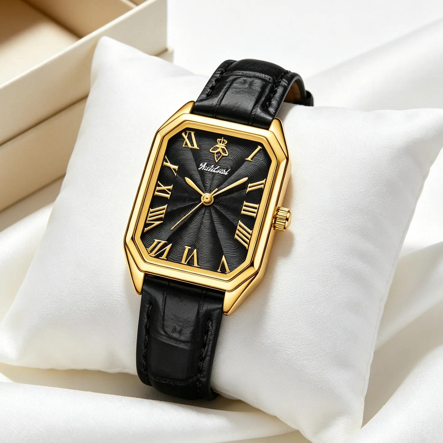 YaLaLuSi Retro Octagon Gold Case Women Watch Dark Dial Roman Numerals Crocodile Texture Leather Strap Elegant Ladies Dress Quartz Watch
YaLaLuSi Retro Octagon Gold Case Women Watch Dark Dial Roman Numerals Crocodile Texture Leather Strap Elegant Ladies Dress Quartz Watch