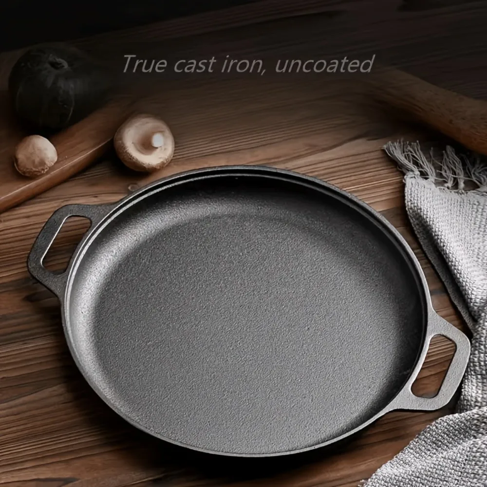 1pc Durable Cast Iron Grill Pan, Pre-Seasoned Skillet with Dual Large Loop Handles, Perfect Versatile Kitchen Tool
1pc Durable Cast Iron Grill Pan, Pre-Seasoned Skillet with Dual Large Loop Handles, Perfect Versatile Kitchen Tool