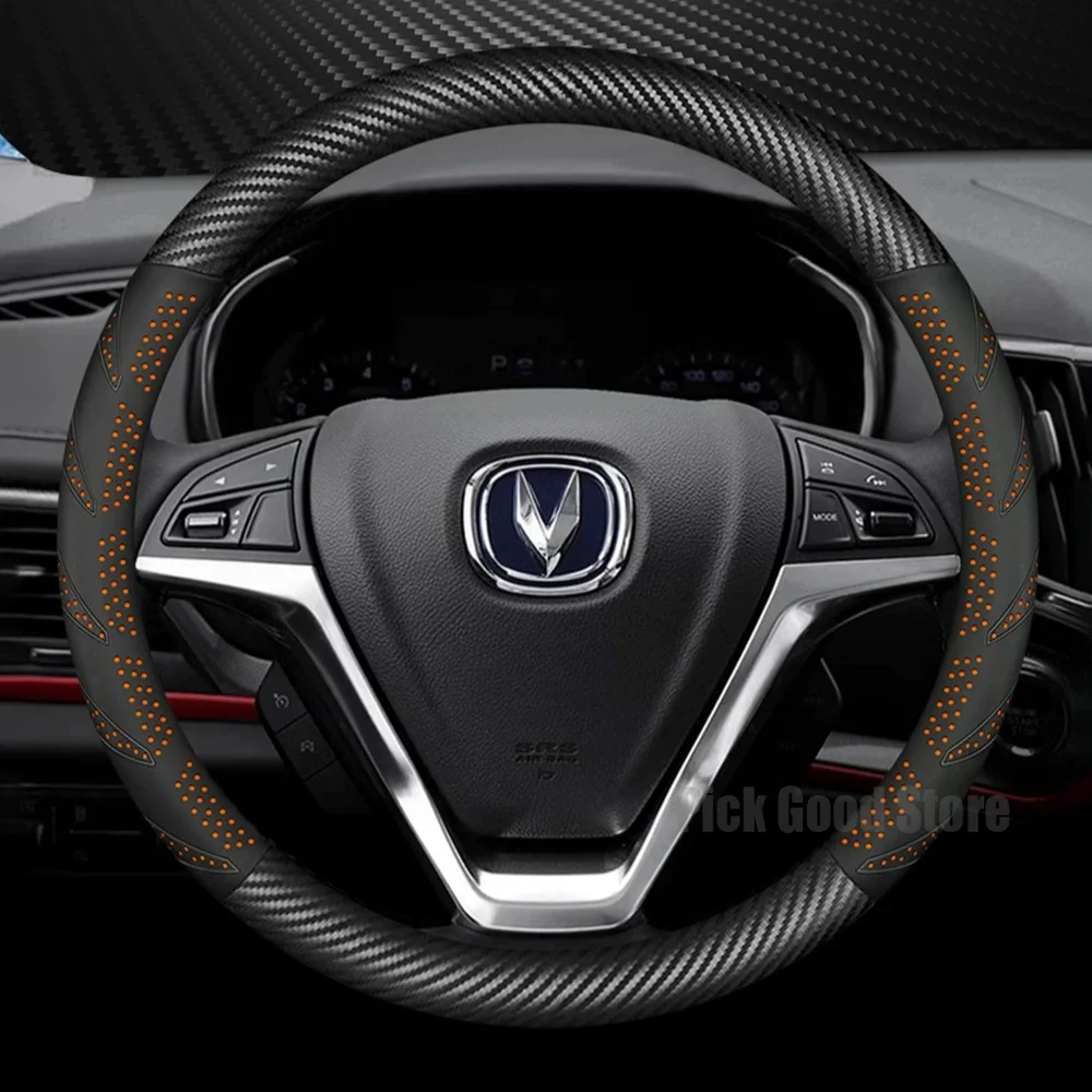 Leather Car Steering Wheel Cover For Changan CS55 PIUS 2025 CS15 CS95 Eado CS75 X7 Plus CS35 2023-2025 2026 Car Accessories
Leather Car Steering Wheel Cover For Changan CS55 PIUS 2025 CS15 CS95 Eado CS75 X7 Plus CS35 2023-2025 2026 Car Accessories