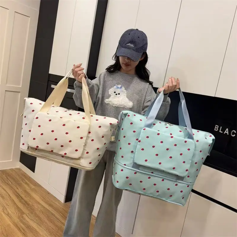 Student Fold Travel Bag Strawberry Expansion Sports Bag Telescopic Expand Yoga Bag Duffel Bag Breathable Bags for Woman
Student Fold Travel Bag Strawberry Expansion Sports Bag Telescopic Expand Yoga Bag Duffel Bag Breathable Bags for Woman