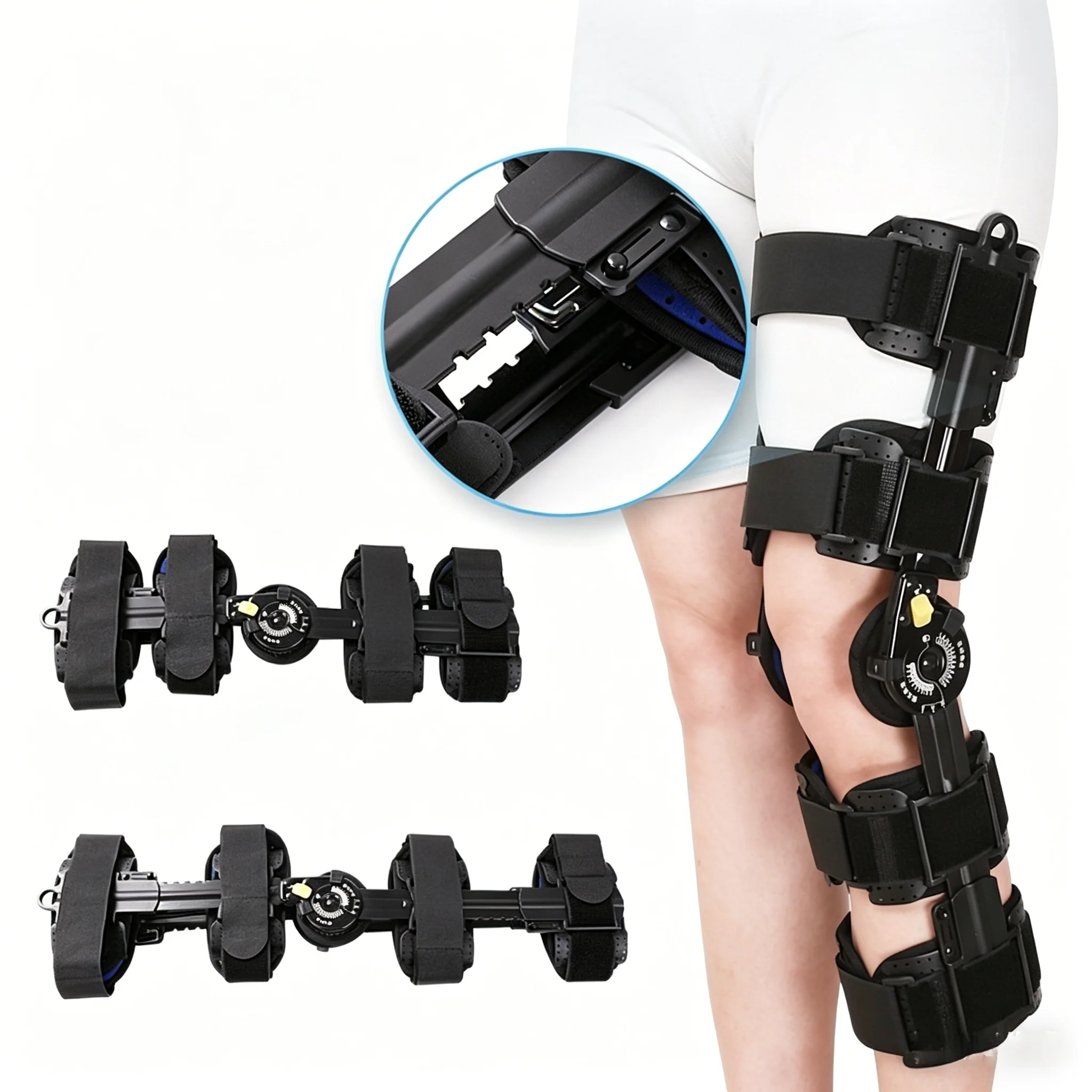 Orthopedic Support Stabilizer After Surgery Adjustable Hinged Knee Brace Knee Joint Fixation Stretcher Leg Recovery Stabilizers
Orthopedic Support Stabilizer After Surgery Adjustable Hinged Knee Brace Knee Joint Fixation Stretcher Leg Recovery Stabilizers