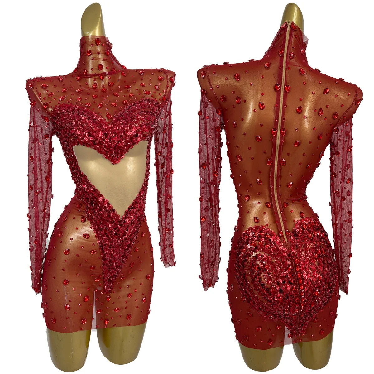 Высококачественное мини-платье из сетки с пайетками и стразами, сексуальное, прозрачное, для вечеринок, ночных клубов, сценических выступлений, Xintiao
Высококачественное мини-платье из сетки с пайетками и стразами, сексуальное, прозрачное, для вечеринок, ночных клубов, сценических выступлений, Xintiao