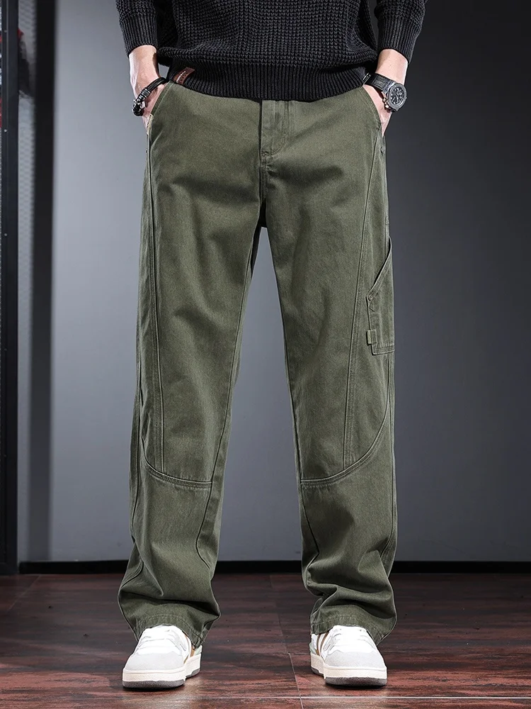 Pure Cotton Work Pants Men's Trendy Brand Loose Straight Leg Spring Autumn Military een Fce Lined American Casual Pants
Pure Cotton Work Pants Men's Trendy Brand Loose Straight Leg Spring Autumn Military een Fce Lined American Casual Pants
