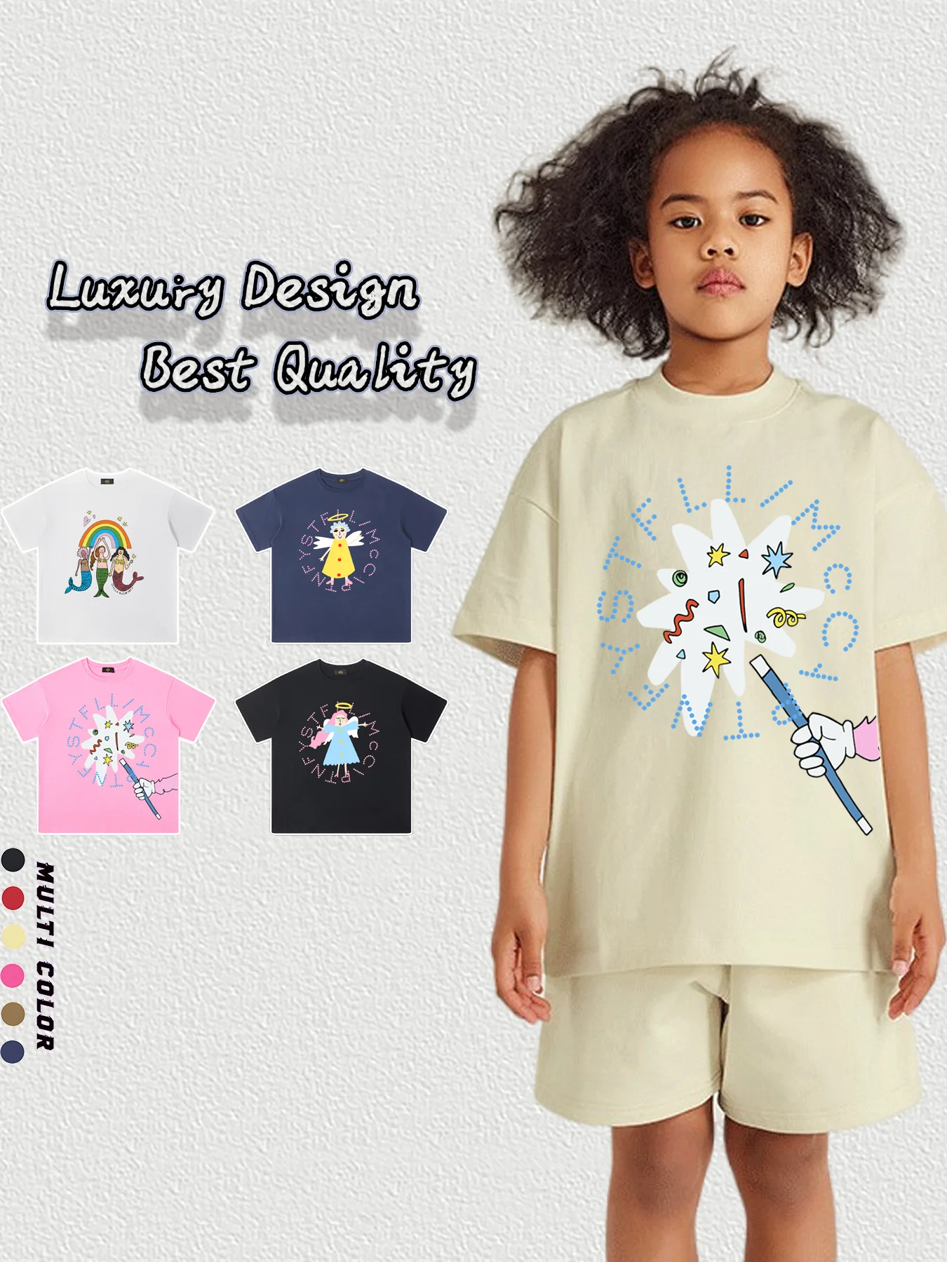 Cute Girls Fairy T-shirt 2025 New Kids Summer Clothes Fashion Angel Magic Wand Print Child Tees Round Neck Top Girl Short sleeve
Cute Girls Fairy T-shirt 2025 New Kids Summer Clothes Fashion Angel Magic Wand Print Child Tees Round Neck Top Girl Short sleeve