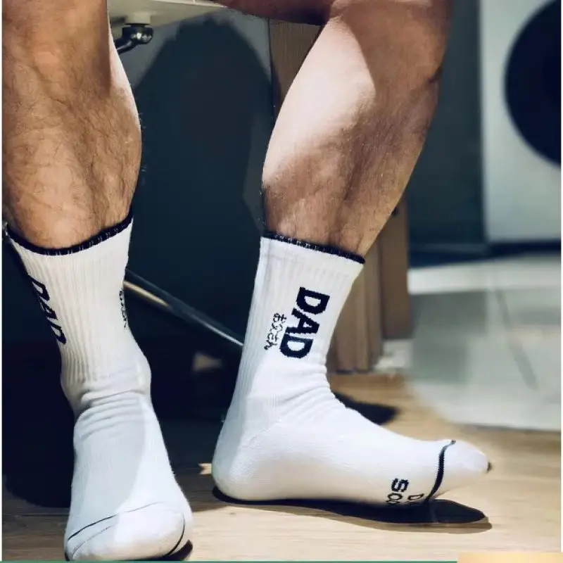 Fashion White Unique Design Dad words Socks Men Nylon Sports Long Tube Football Socks Comfortable
Fashion White Unique Design Dad words Socks Men Nylon Sports Long Tube Football Socks Comfortable