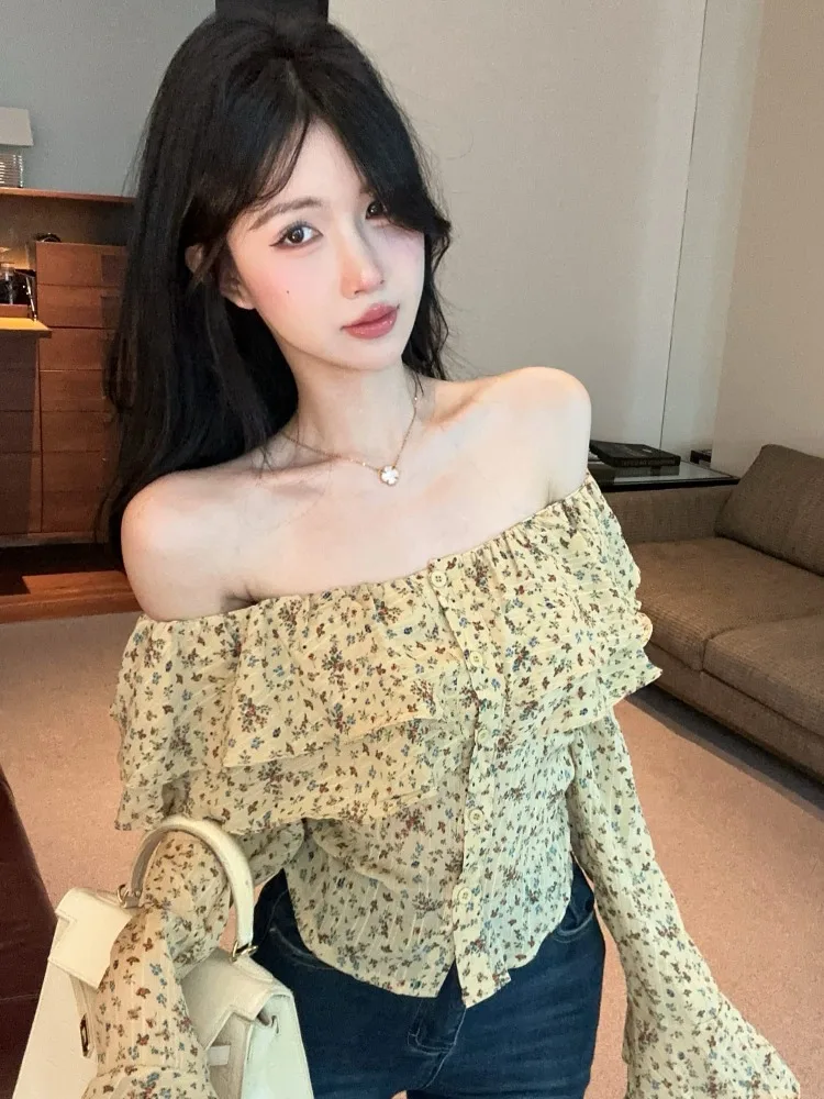 Floral Print Chiffon Shirt Women's Slim Fit Short Sleeveless Spring Summer Fashion Casual Office Wear Polyester Fiber Blouse
Floral Print Chiffon Shirt Women's Slim Fit Short Sleeveless Spring Summer Fashion Casual Office Wear Polyester Fiber Blouse