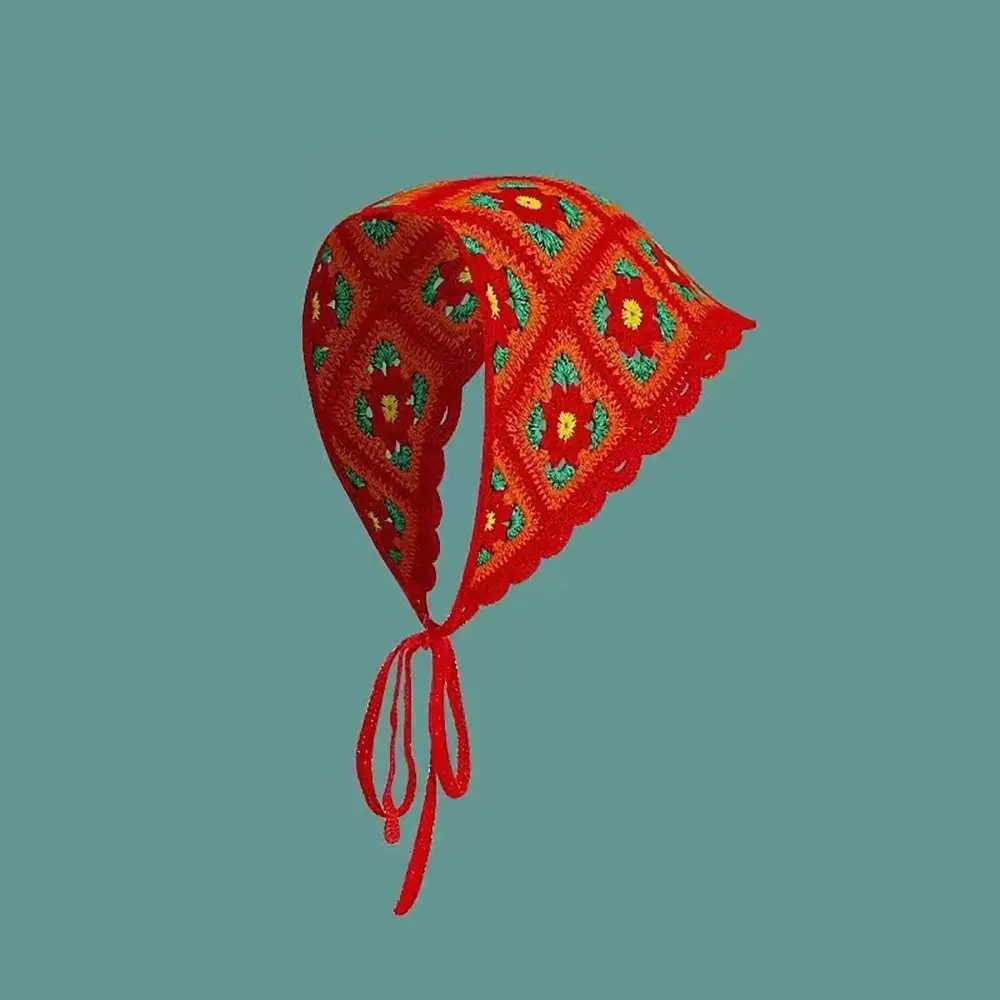 Милый французский пасторальный стиль, треугольная повязка на голову, вязаный крючком платок ручной работы, шапка с маленьким цветком, повязка на голову, полотенце для девочек 
Милый французский пасторальный стиль, треугольная повязка на голову, вязаный крючком платок ручной работы, шапка с маленьким цветком, повязка на голову, полотенце для девочек