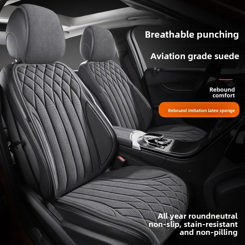 Universal Car Seat Covers - All-Season Suede Fabric & Plush Dual-Layer Design, Breathable Luxury Cushion for Summer/Winter
Universal Car Seat Covers - All-Season Suede Fabric & Plush Dual-Layer Design, Breathable Luxury Cushion for Summer/Winter