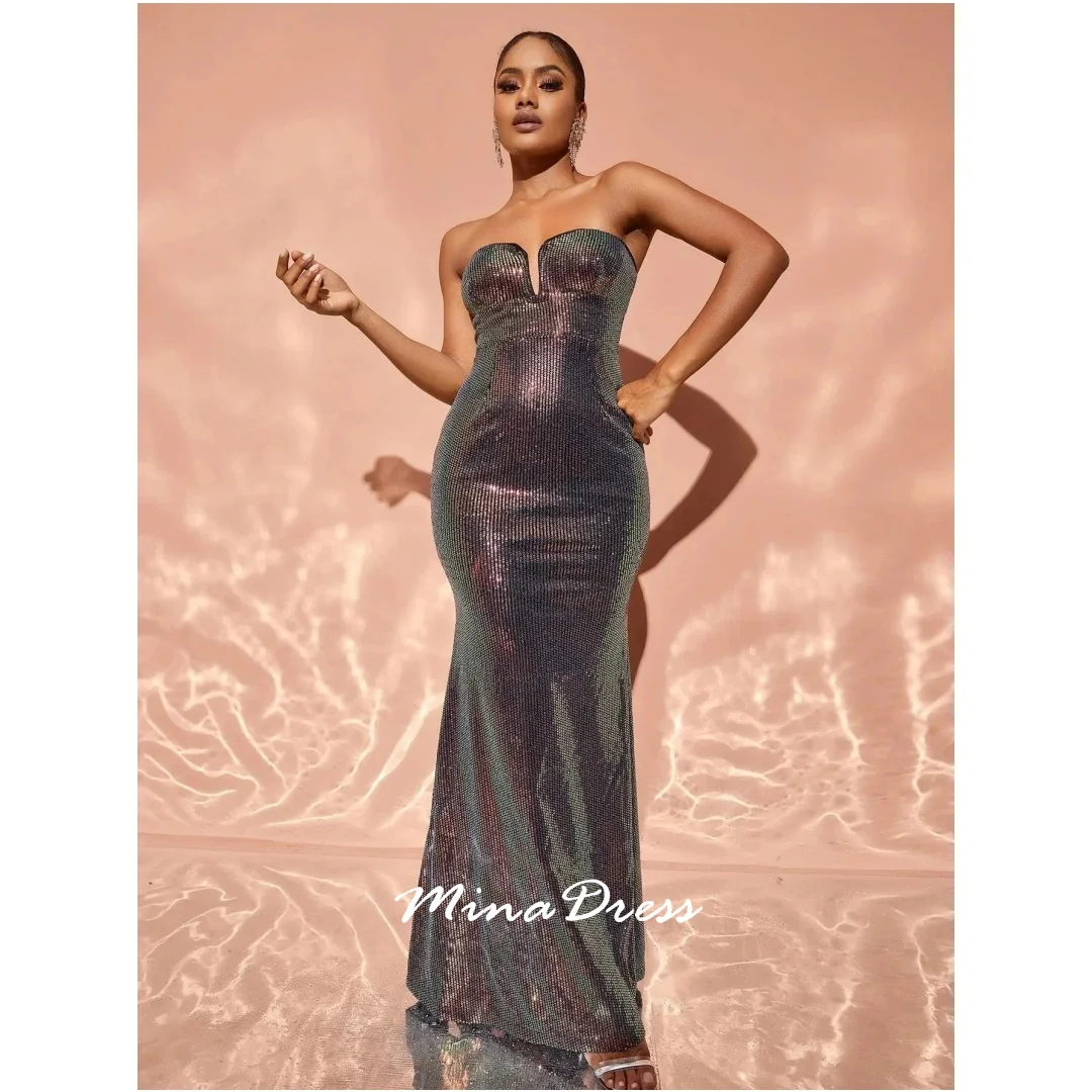 Mina Customized Backless Evening Dress Luxury Elegant Womens Party Dresses for Special Occasions Sleeveless Sequins Strapless
Mina Customized Backless Evening Dress Luxury Elegant Womens Party Dresses for Special Occasions Sleeveless Sequins Strapless