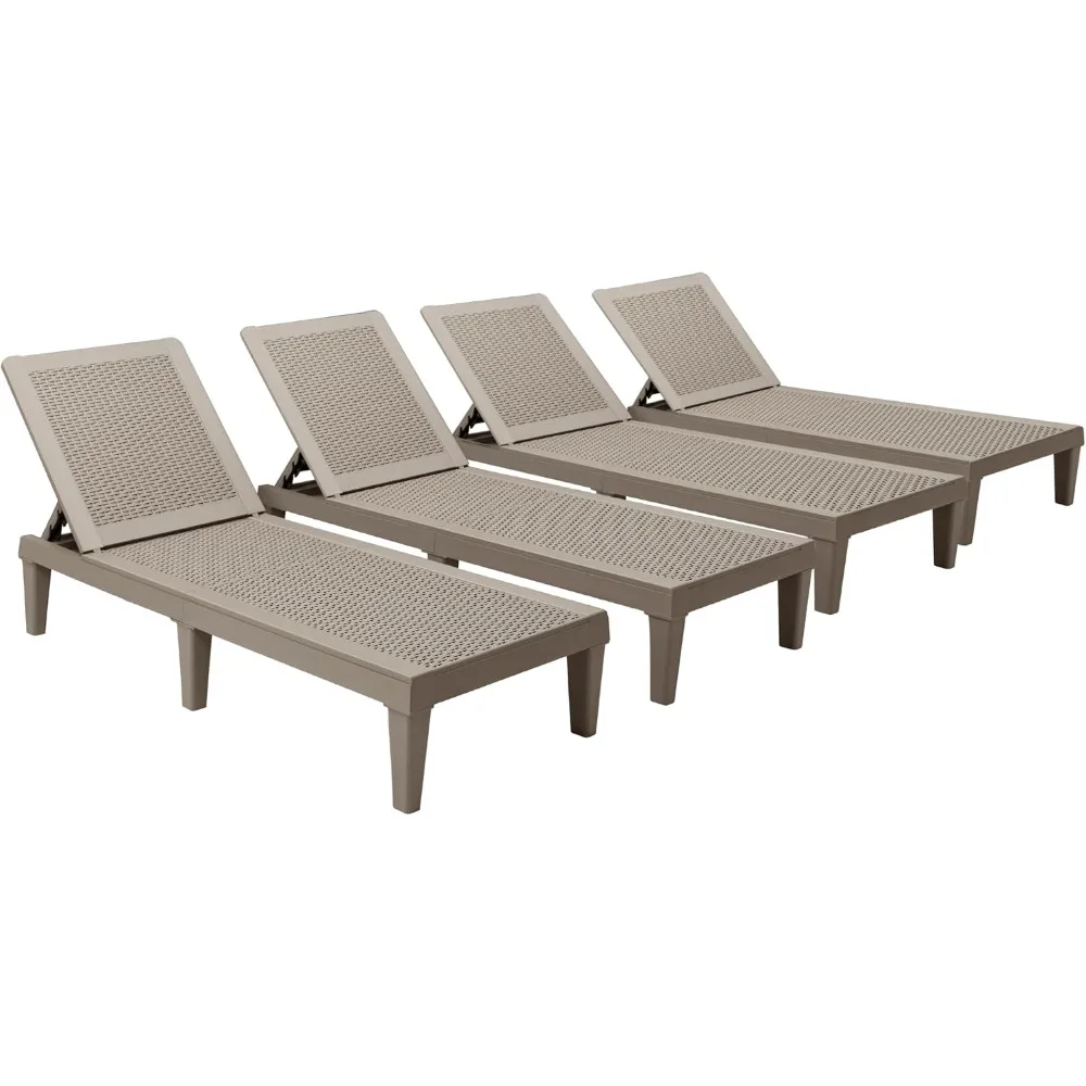 Outdoor Lounge Chairs 4-piece Set for Outdoor Pool Deck, Adjustable Waterproof Easy To Assemble Outdoor Lounge Chairs
Outdoor Lounge Chairs 4-piece Set for Outdoor Pool Deck, Adjustable Waterproof Easy To Assemble Outdoor Lounge Chairs