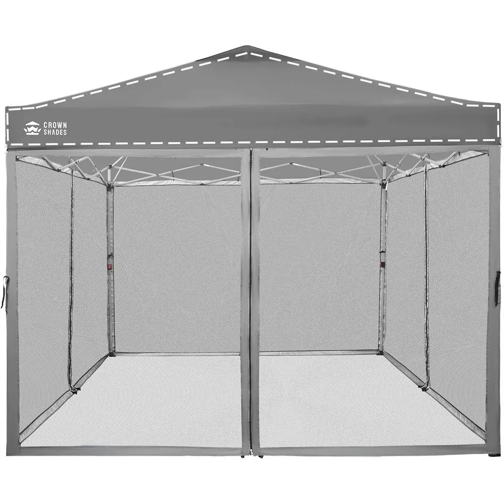 4-Pack Grey 10x10 Patio Gazebo with Zippered Mesh Sidewalls for Outdoor and Garden Use
4-Pack Grey 10x10 Patio Gazebo with Zippered Mesh Sidewalls for Outdoor and Garden Use