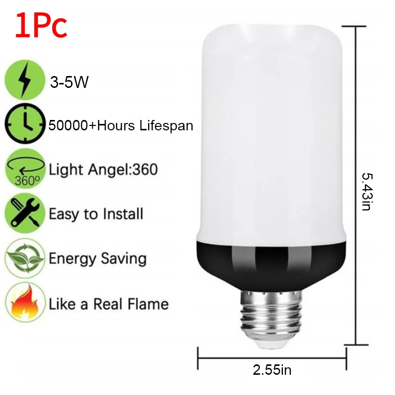 1Pc LED Flame Effect Fire Light Bulb E27 Simulated Nature Flicker Lamp Decor Light Dynamic Flame Effect Lighting Lamp For Home‘
1Pc LED Flame Effect Fire Light Bulb E27 Simulated Nature Flicker Lamp Decor Light Dynamic Flame Effect Lighting Lamp For Home‘